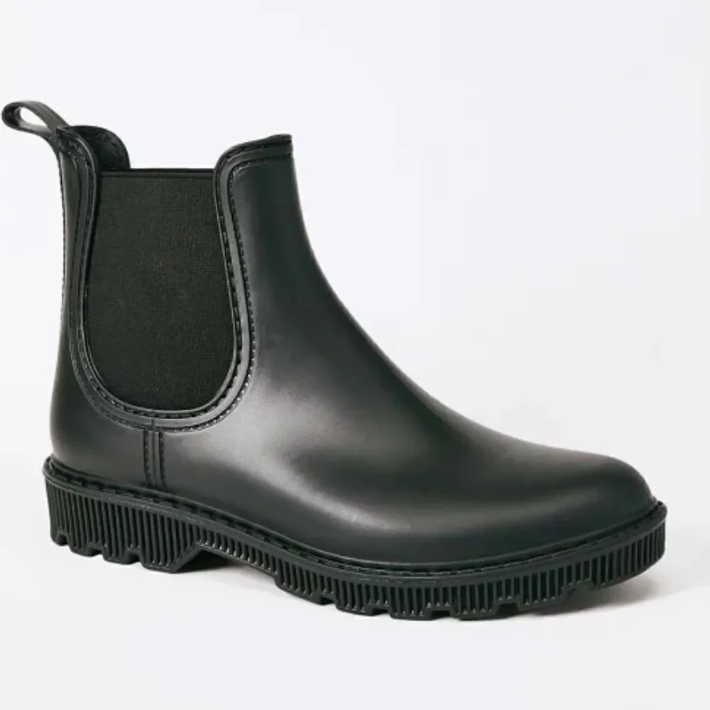 JUST FAB - DIXIE RAIN BOOT in Black